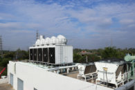 Cooling Tower on the Roof Deck